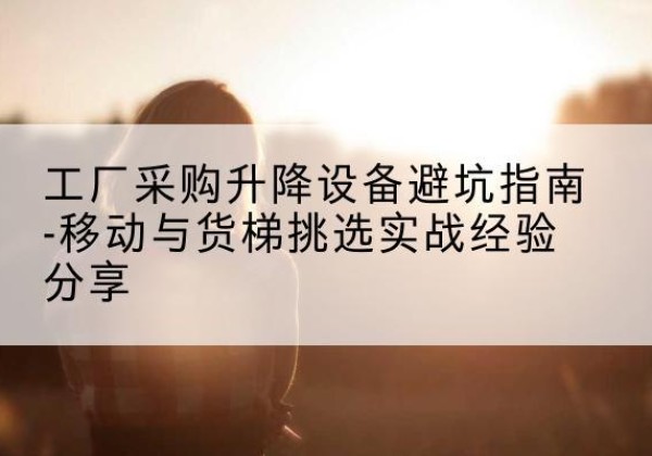 沈丘移动式升降机怎么选-工厂采购升降设备避坑指南-移动与货梯挑选实战经验分享